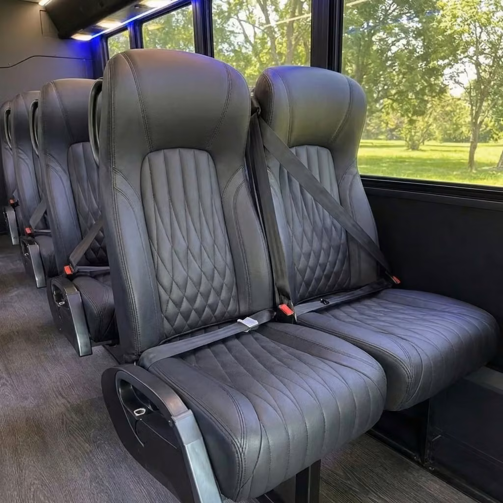 peachtree city 20 passenger minibus high back seats