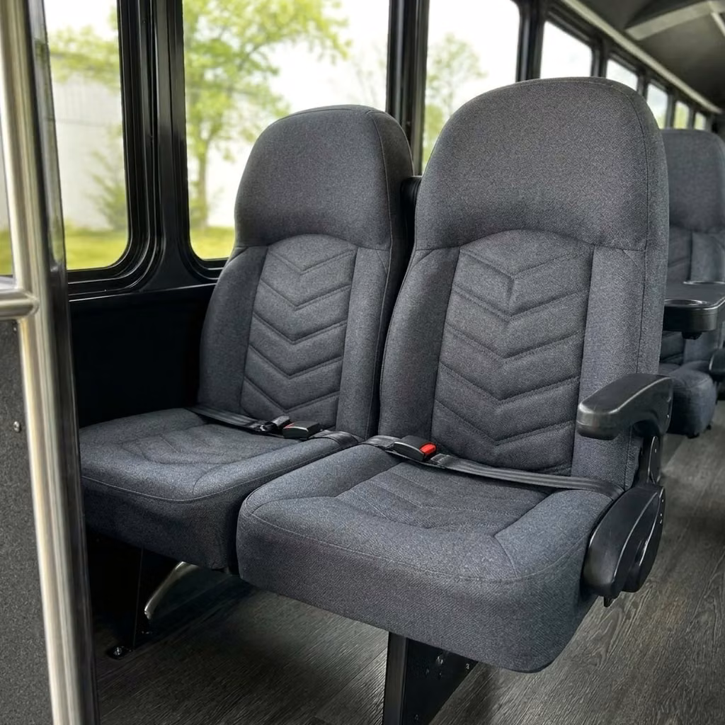 peachtree city 25 passenger minibus high back seats