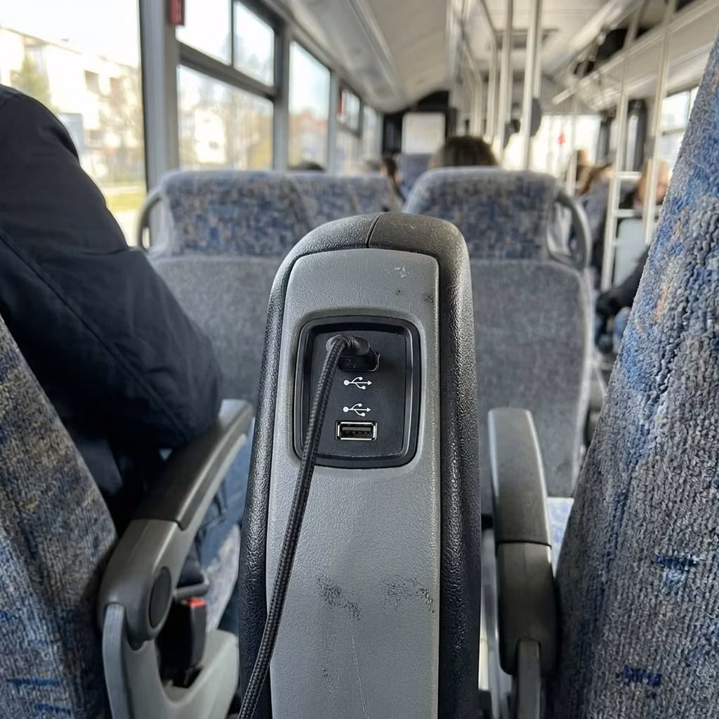 peachtree city 28 passenger minibus usb charging