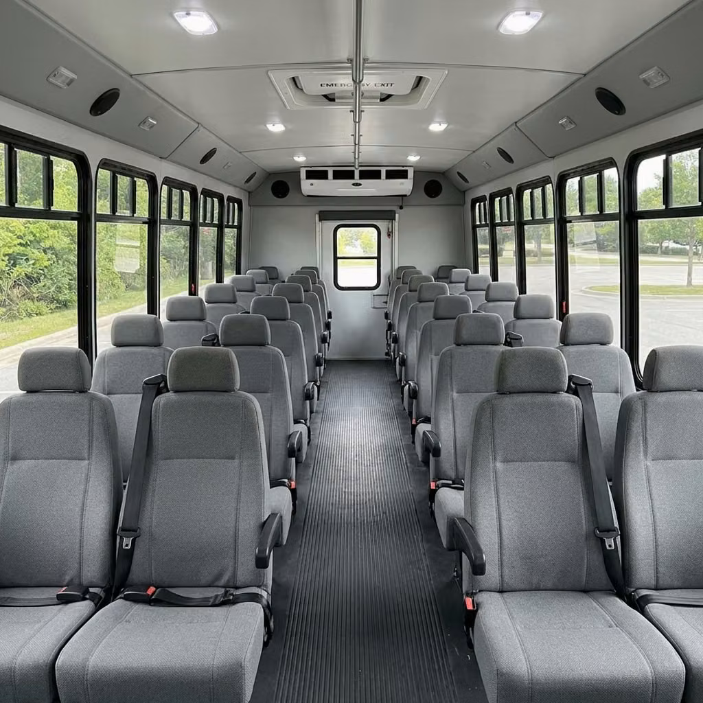 peachtree city 30 passenger minibus seating