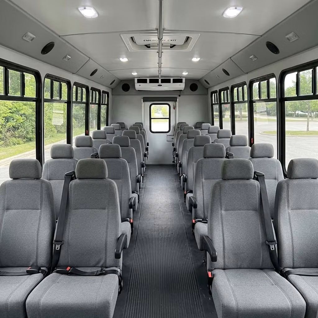 peachtree city 35 passenger minibus seating