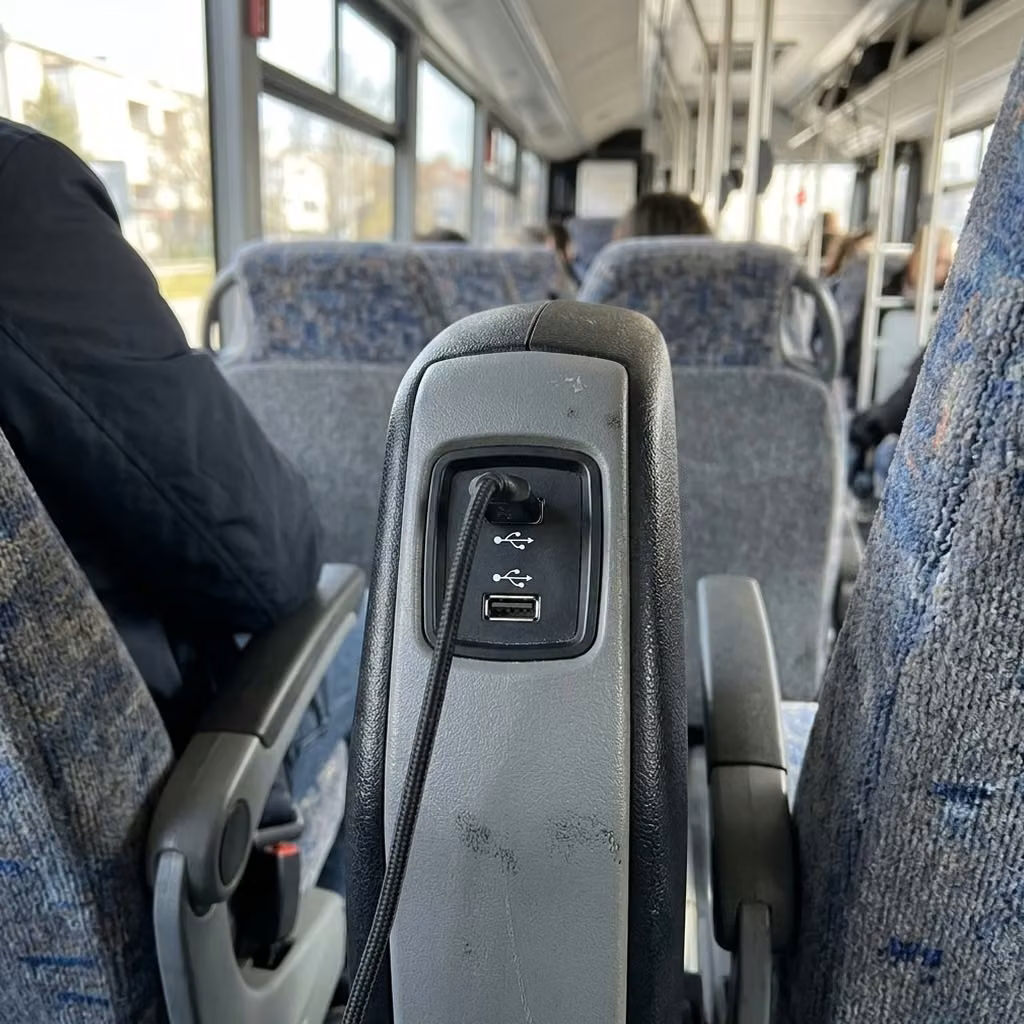peachtree city 35 passenger minibus usb charging