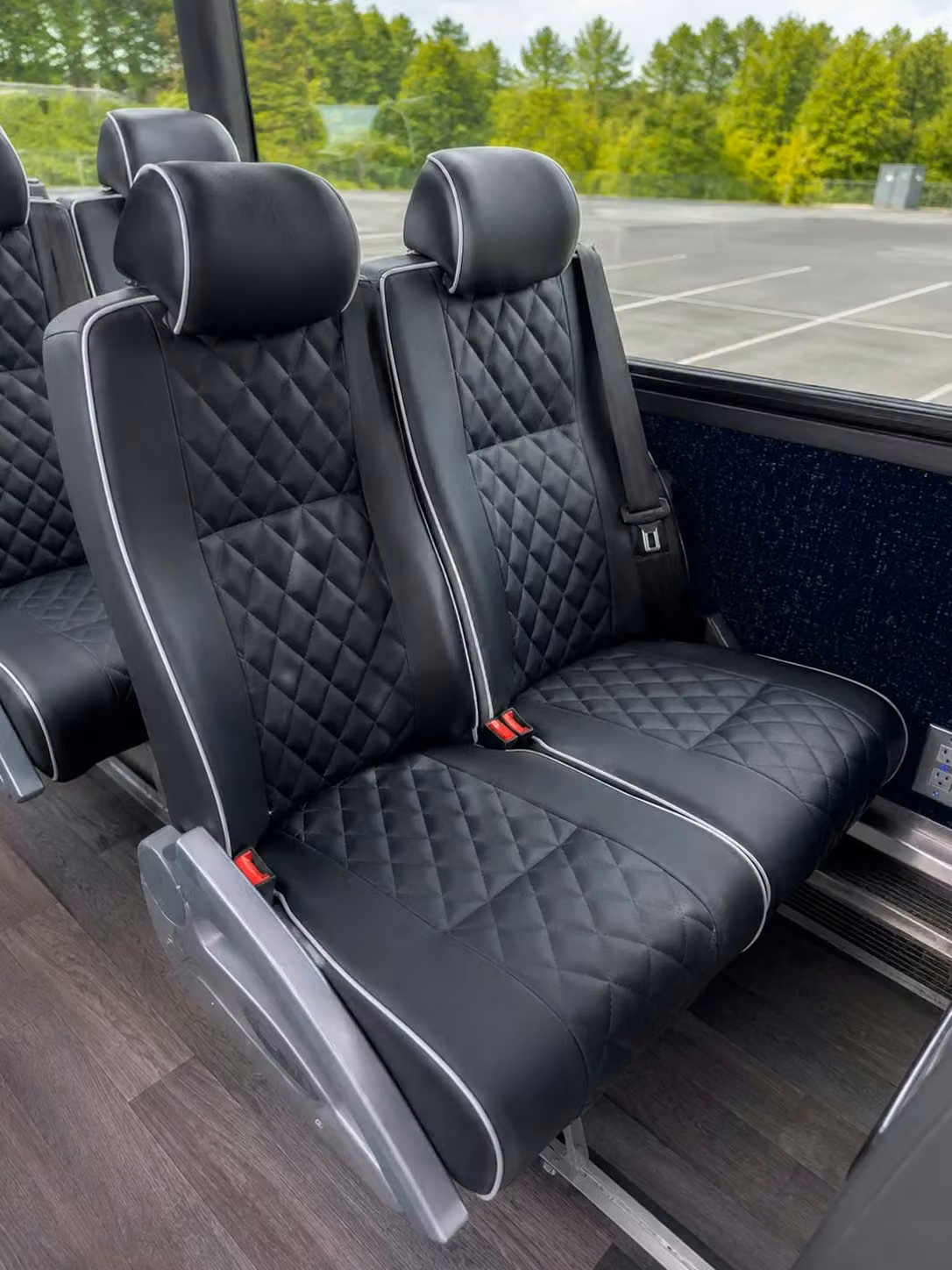 peachtree city 56 passenger charter bus reclining seats