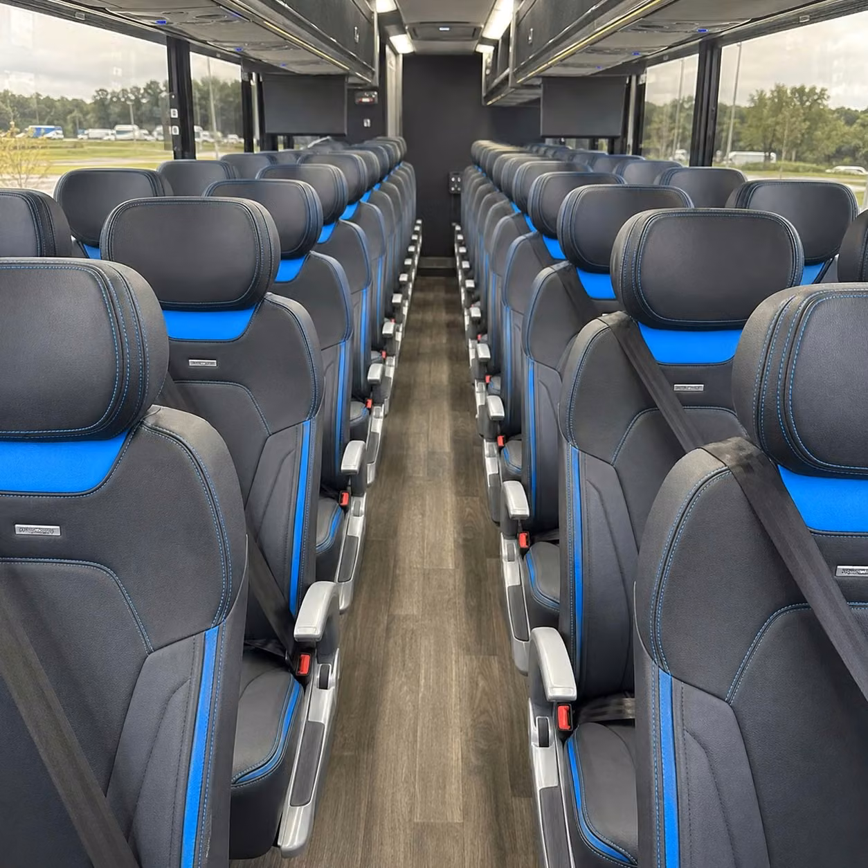 peachtree city charter bus interior 3