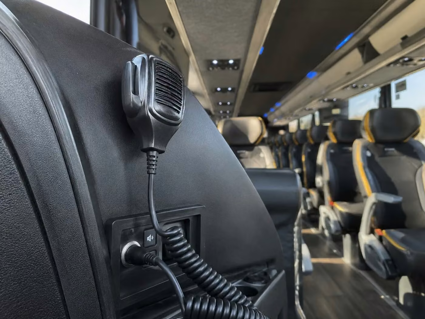 peachtree city charter bus pa system