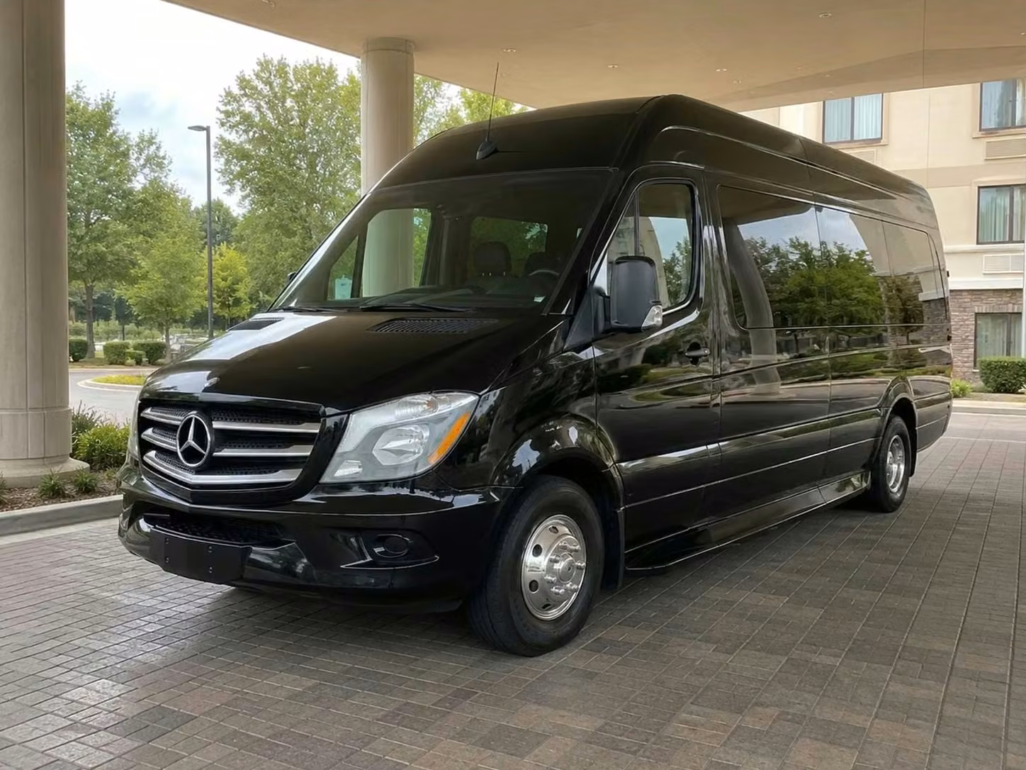 peachtree city sprinter van rental with driver tinted windows
