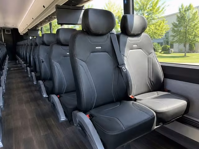 peachtree city charter bus interior