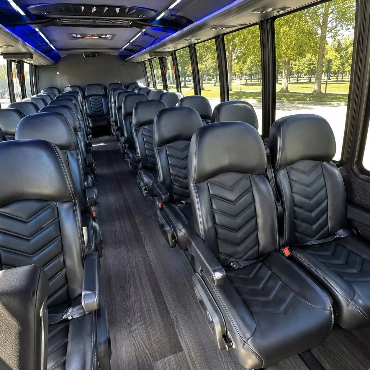 28 passenger minibus inside