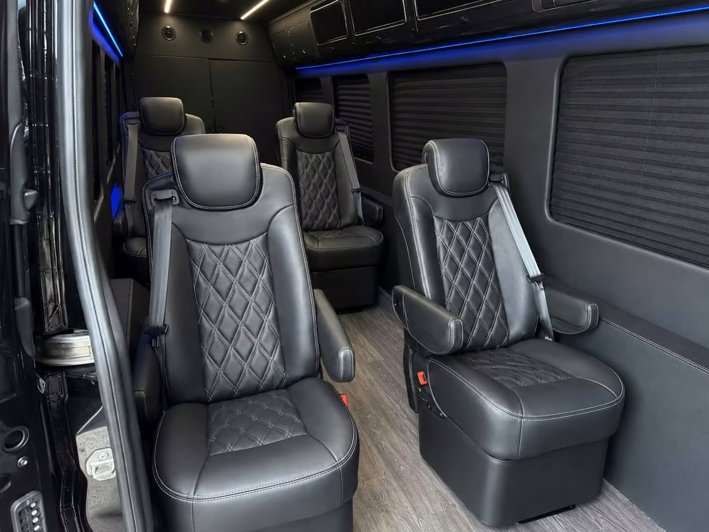 sprinter van with driver inside